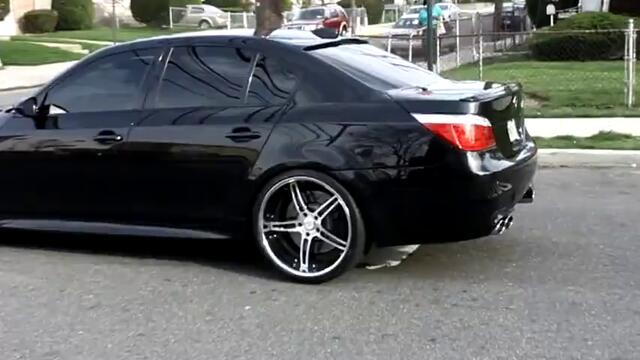 BMW E60 M5 burnout mode launch