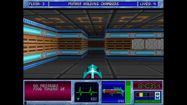 Blake Stone Aliens of Gold HD - E1M3 Mutant Holding Chambers - Veteran - All Secrets [MS DOS]