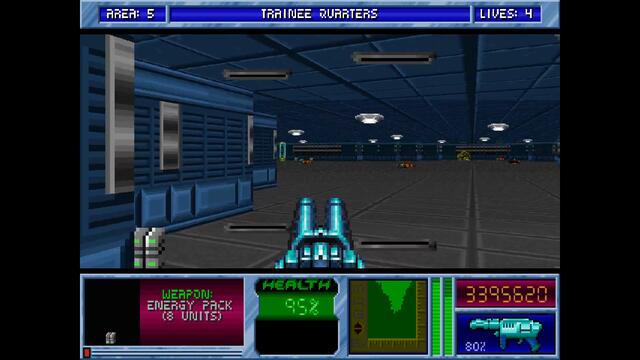 Blake Stone Planet Strike HD - Area 05 Trainee Quarters - Veteran - All Secrets [MS DOS]