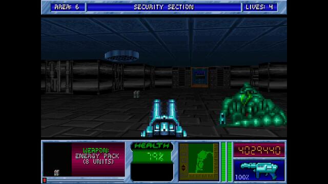 Blake Stone Planet Strike HD - Area 06 Security Section - Veteran - All Secrets [MS DOS]