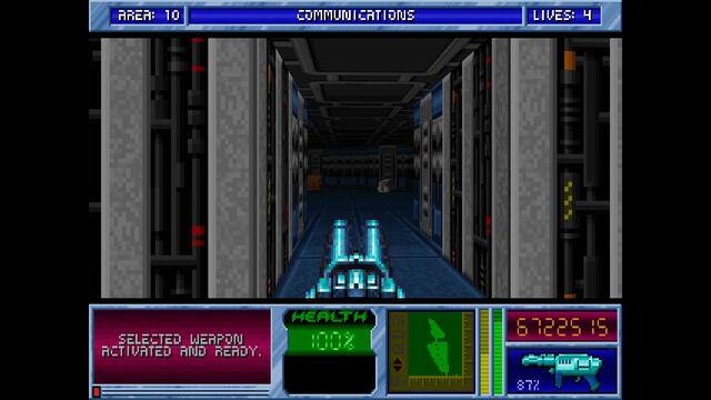 Blake Stone Planet Strike HD - Area 10 Communications - Veteran - All Secrets [MS DOS]