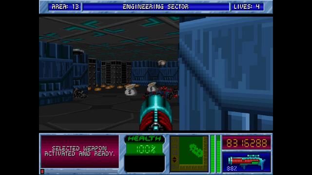 Blake Stone Planet Strike HD - Area 13 Engineering Sector - Veteran - All Secrets [MS DOS]