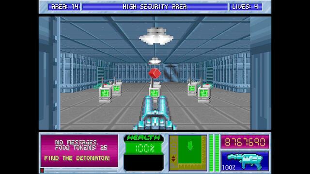 Blake Stone Planet Strike HD - Area 14 High Security Area - Veteran - All Secrets [MS DOS]