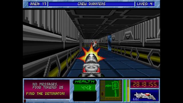 Blake Stone Planet Strike HD - Area 17 Crew Quarters - Veteran - All Secrets [MS DOS]
