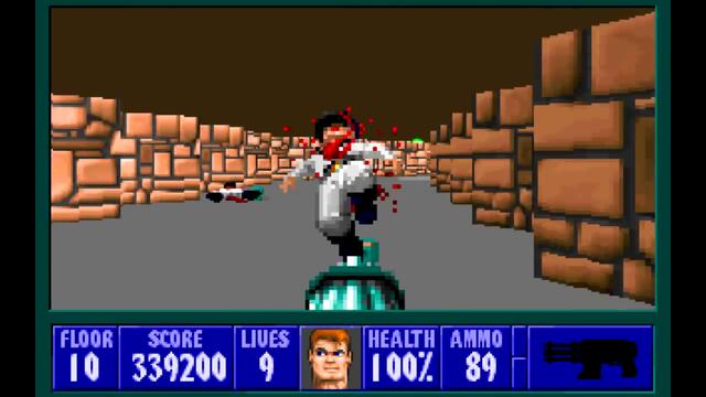 Wolfenstein 3D (id Software) (1992) Episode 6 - Confrontation - Floor 10 (Secret Level) [HD]