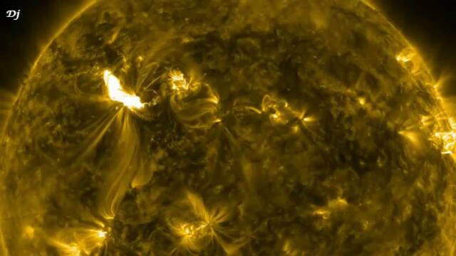 NASA - Масивно слънчево изригване отблизо