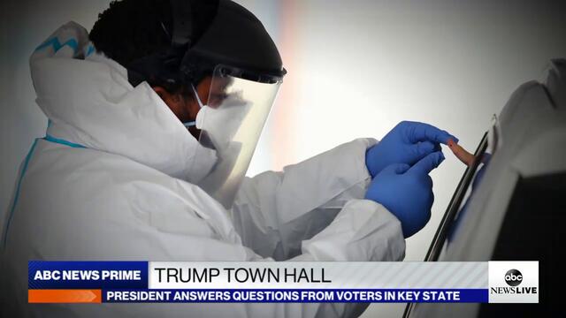 President Trump faces questions from uncommitted voters in town hall