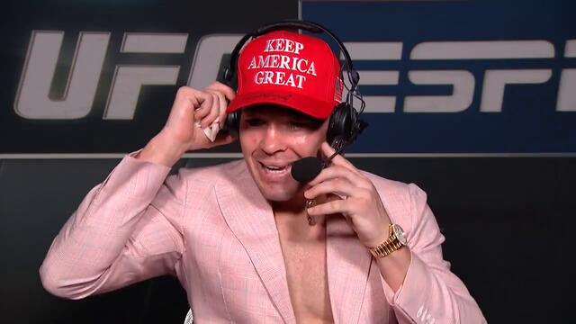 Colby Covington gets a call from President Trump, screams at Kamaru Usman | ESPN MMA