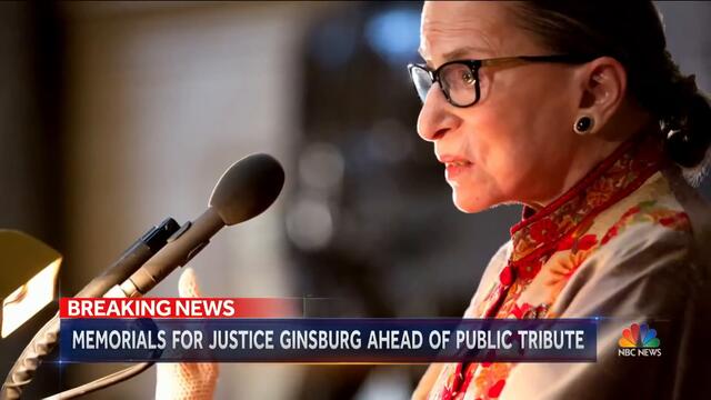 As The Country Pays Tribute To Justice Ginsburg, President Trump Considers Nominees | Nightly News