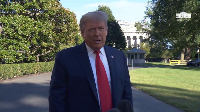 09/19/20: President Trump Delivers Remarks Upon Departure