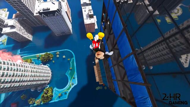 GTA 5 Water Ragdolls Spiderman vs Mickey Mouse Jumps/Fails (Funny Moments Euphoria Physics)