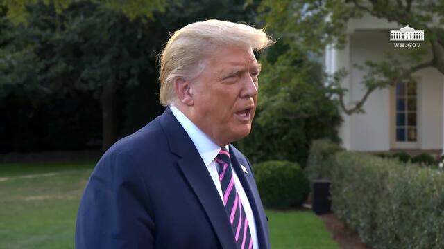09/22/20: President Trump Delivers Remarks Upon Departure