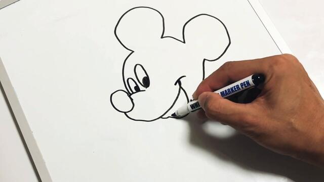 【EASY】How to draw Mickey Mouse【Disney】/簡単ミッキーマウスの書き方