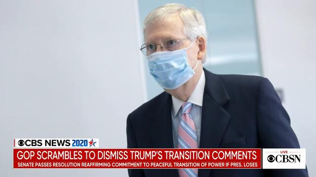 President Trump again refuses to commit to peaceful transition if he loses