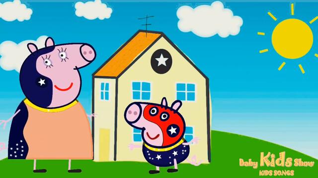 ❤ The Boo Boo Song Peppa Pig Superman ♫ O dodói da Peppa 💕 Música infantil Nursey Rhymes & Kids song