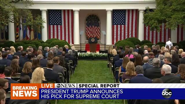 President Trump announces Supreme Court nominee