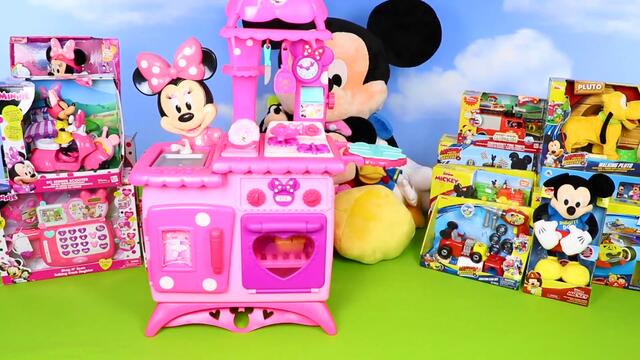 Minnie and Mickey Mouse Toys ألعاب ميني ماوس - عرائس, مطابخ للعب و ألعاب رايد أون المفاجأة للأطفال