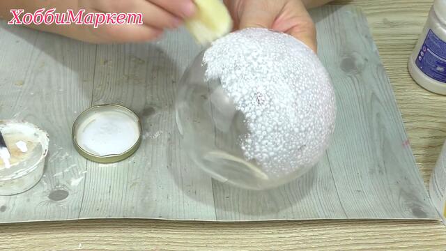 Как легко и просто украсить вазу для зимних композиций.  ХоббиМаркет