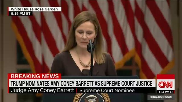 Listen to Amy Coney Barrett's full speech after Supreme Court nomination