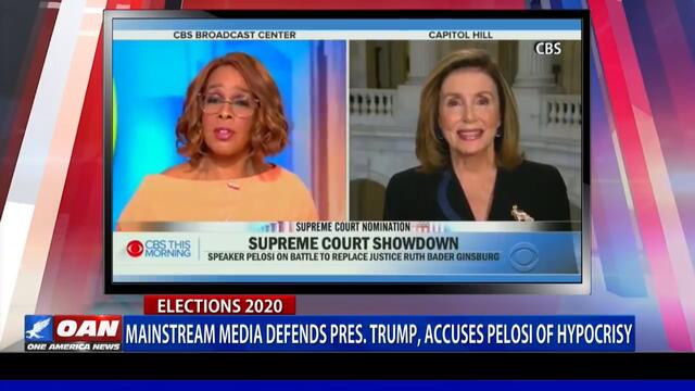 Mainstream media defends President Trump, accuses Pelosi of hypocrisy