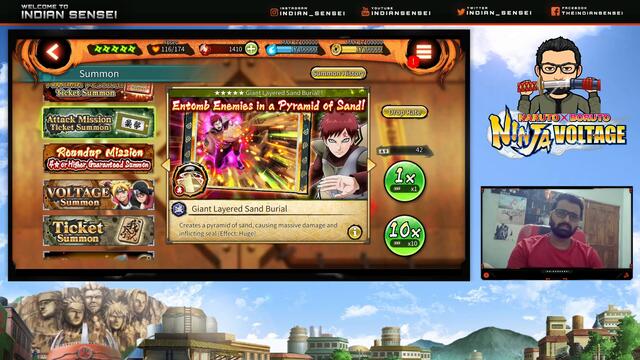 42 Attack Mission Ticket Summons with Face Cam | THE CURSE OF RIN | Naruto x Boruto Ninja Voltage