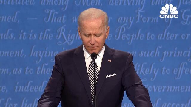 Joe Biden and President Trump discuss Covid-19 in first debate