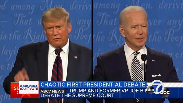 Highlights from first presidential debate between President Donald Trump, former VP Joe Biden