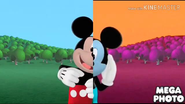 Mickey Mouse Clubhouse Theme song In Split Low Voice