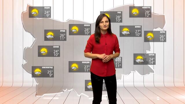 Прогноза за времето за 3 октомври