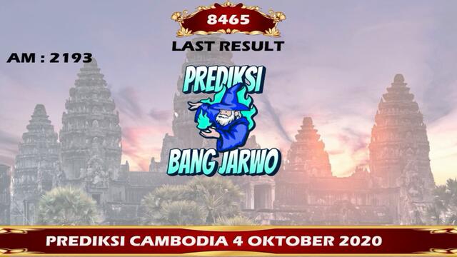 prediksi cambodia hari ini tgl 4 oktober 2020 | angka jitu kamboja | bocoran cambodia hari ini