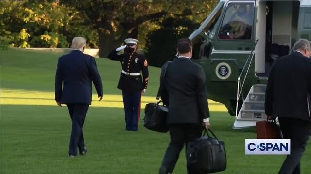 President Trump to Walter Reed Medical Center