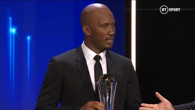 Didier Drogba becomes first African player ever to win the UEFA President's Award