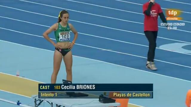 Salto de longitud femenino Campeonato de España 2013 en pista cubierta