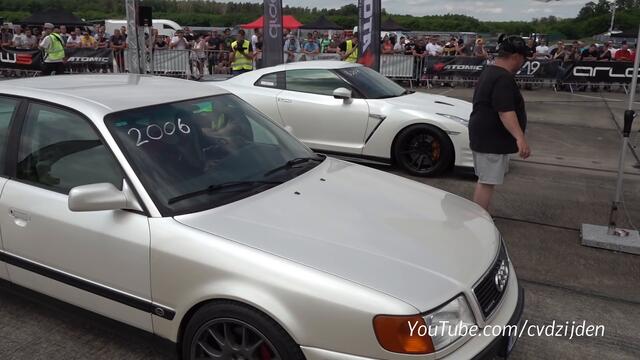760HP Audi 100 Quattro vs Mercedes-AMG GT63s 4Door vs Nissan GT-R R35