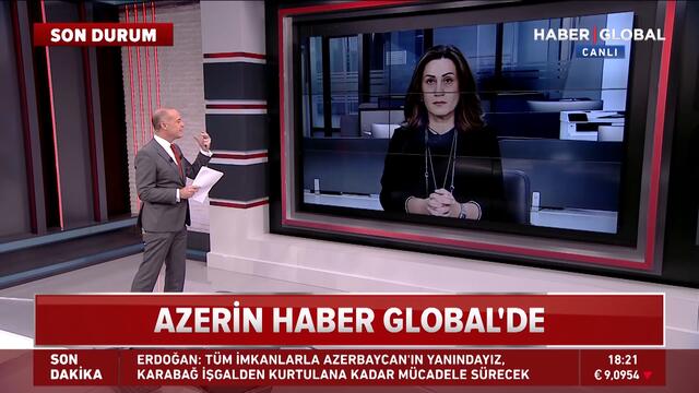 Azerin, O Muhteşem Sesiyle Haber Global Canlı Yayınında "Çırpınırdı Karadeniz"i Söyledi