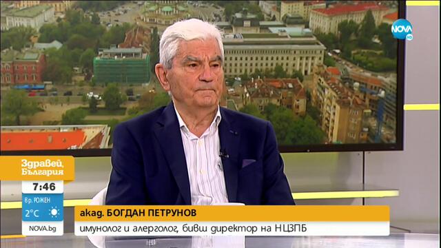 Акад. Петрунов: Епидемията продължава, има опасност от въвеждане на по-строги мерки