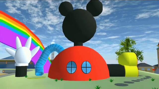 REVIEW MICKEY MOUSE HOUSECLUB | Sakura School Simulator