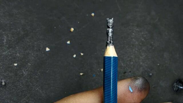 Mickey Mouse Sculpture on pencil  ???