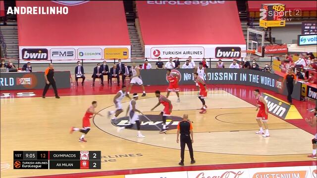 Olympiacos Piraeus - AX Armani Exchange Milan |86-75| ● Full Highlights ● Round 3 (Stadium Sound)