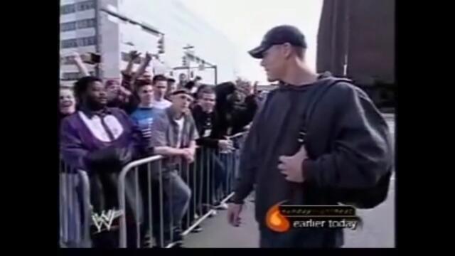 john cena pops off on a fan for no reason