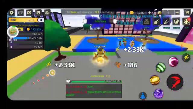 Power Of naruto Skin 😈 Anime Fighting simulator [Blockman Go]