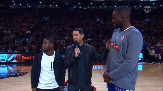 Kevin Hart vs Draymond Green - 3 point Shootout - 2016 All-Star Weekend