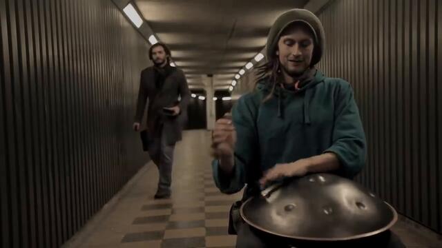 Solo Hang Drum in a Tunnel | Daniel Waples - Hang in Balance | London - England [HD]