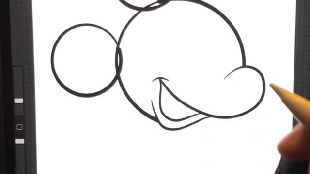 1 MINUTE #SHORT VIDEOS | HOW TO EASILY DRAW MICKEY MOUSE