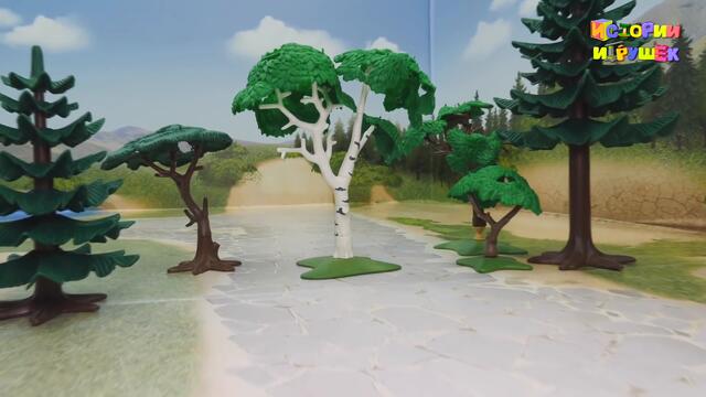 Мультики про машинки с игрушками Плеймобил - Полицейские машинки у видео для детей - Копатели.