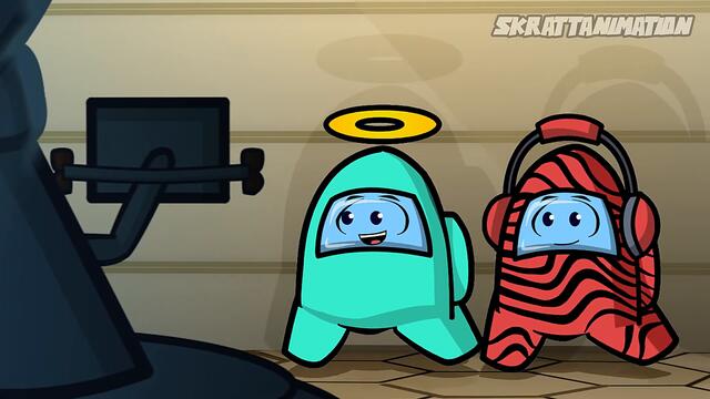 Among Us Animation | but crewmate trust the impostor !!!