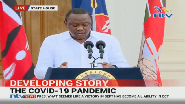 President Uhuru Kenyatta announces new Covid-19 measures