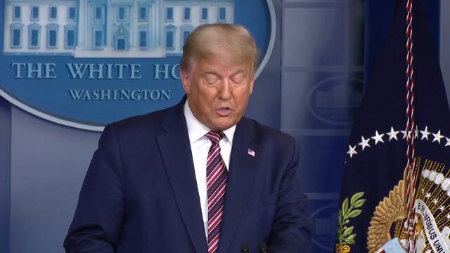 President Trump complains about election integrity, without citing evidence