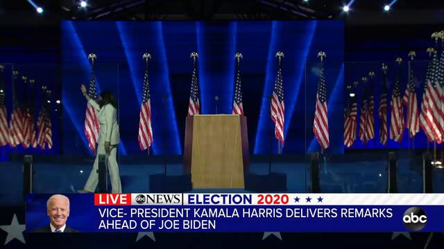 Vice President-elect Kamala Harris delivers speech ahead of Joe Biden
