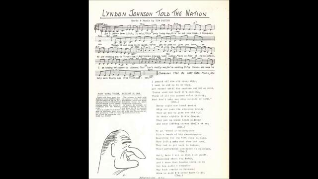 Tom Paxton - Lyndon Johnson Told the Nation